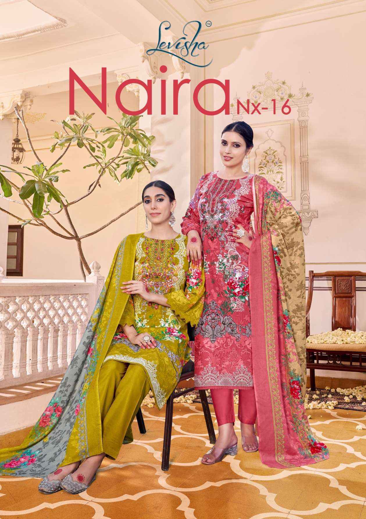Levisha Naira Nx Vol 16 Cotton Dress Material Wholesale Catalog Surat ( 8 pcs Catalogue )