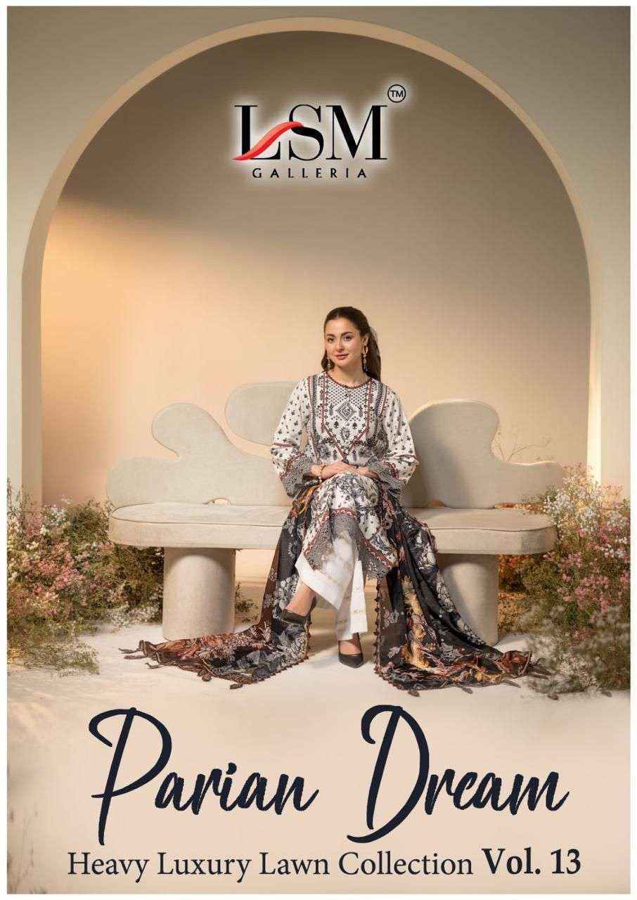 LSM Galleria Parian Dream Vol 13 Lawn Dress Material Wholesale Price ( 6 pcs Catalogue )