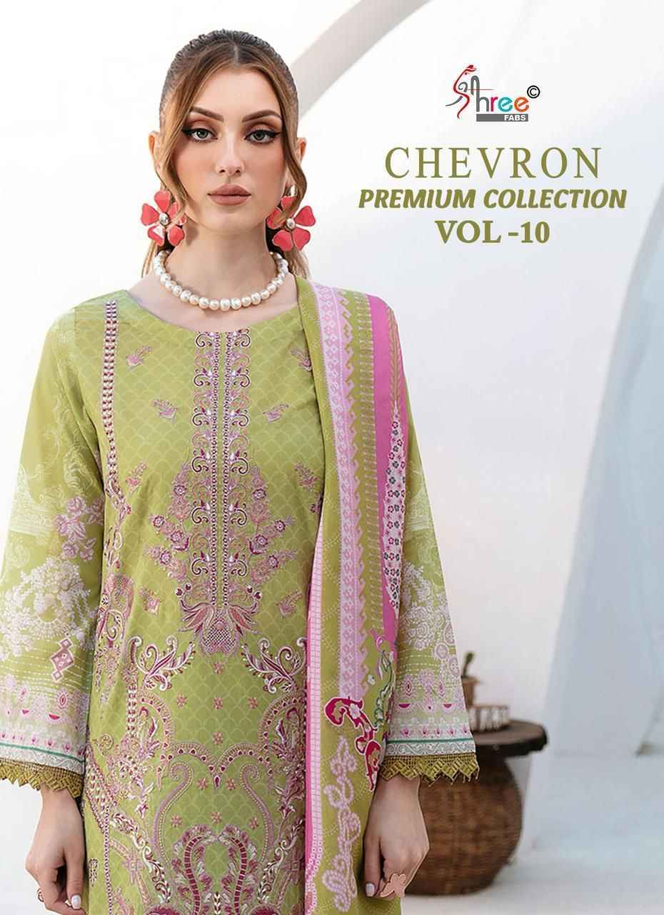 Shree Fabs Chevron Premium Collection Vol 10 Cotton Dress Material ( 8 pcs Catalogue )