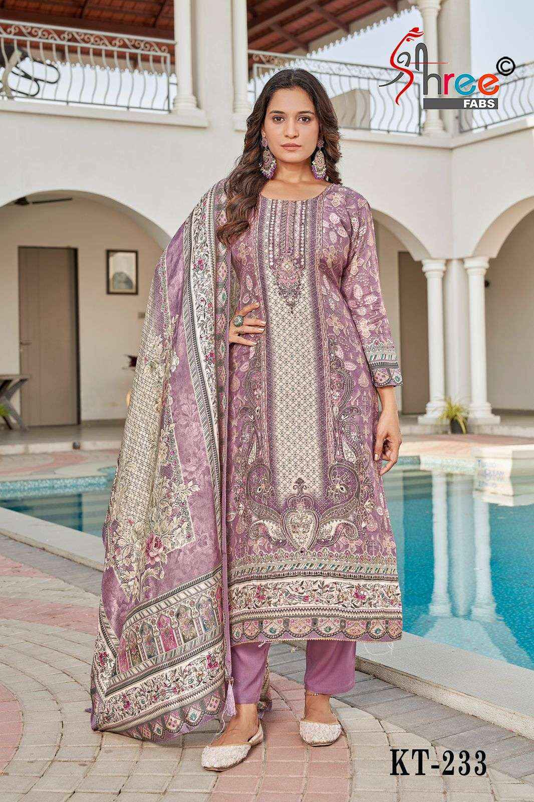 Shree Fabs Kt 233 Viscouse Salwar Suit Wholesale Price ( 4 Pcs Catalog )