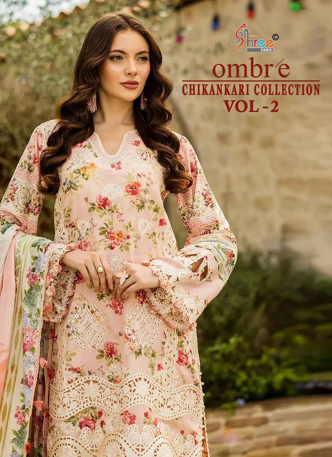 Shree Fabs Ombre Chikankari Collection Vol 2 Cotton Dress Material ( 8 pcs Catalogue )