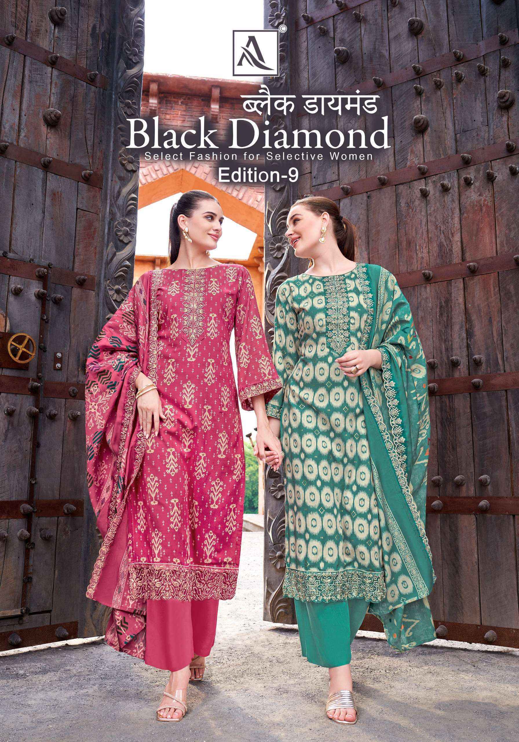 Alok Black Diamond Edition 9 Rayon Dress Material Wholesale Surat ( 6 pcs Catalogue