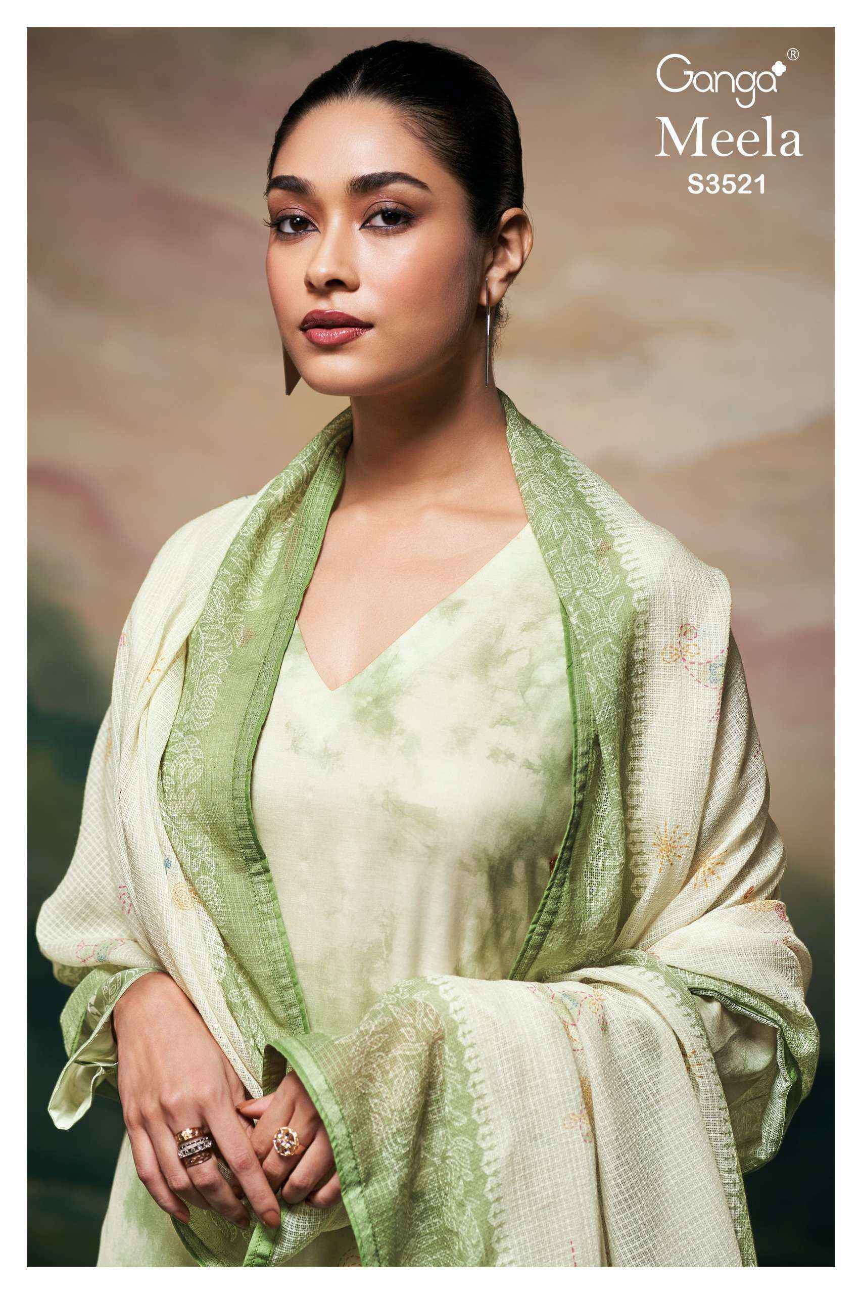 Ganga Meela 3521 Cotton Dress Material New Catalog ( 4 pcs Catalogue )