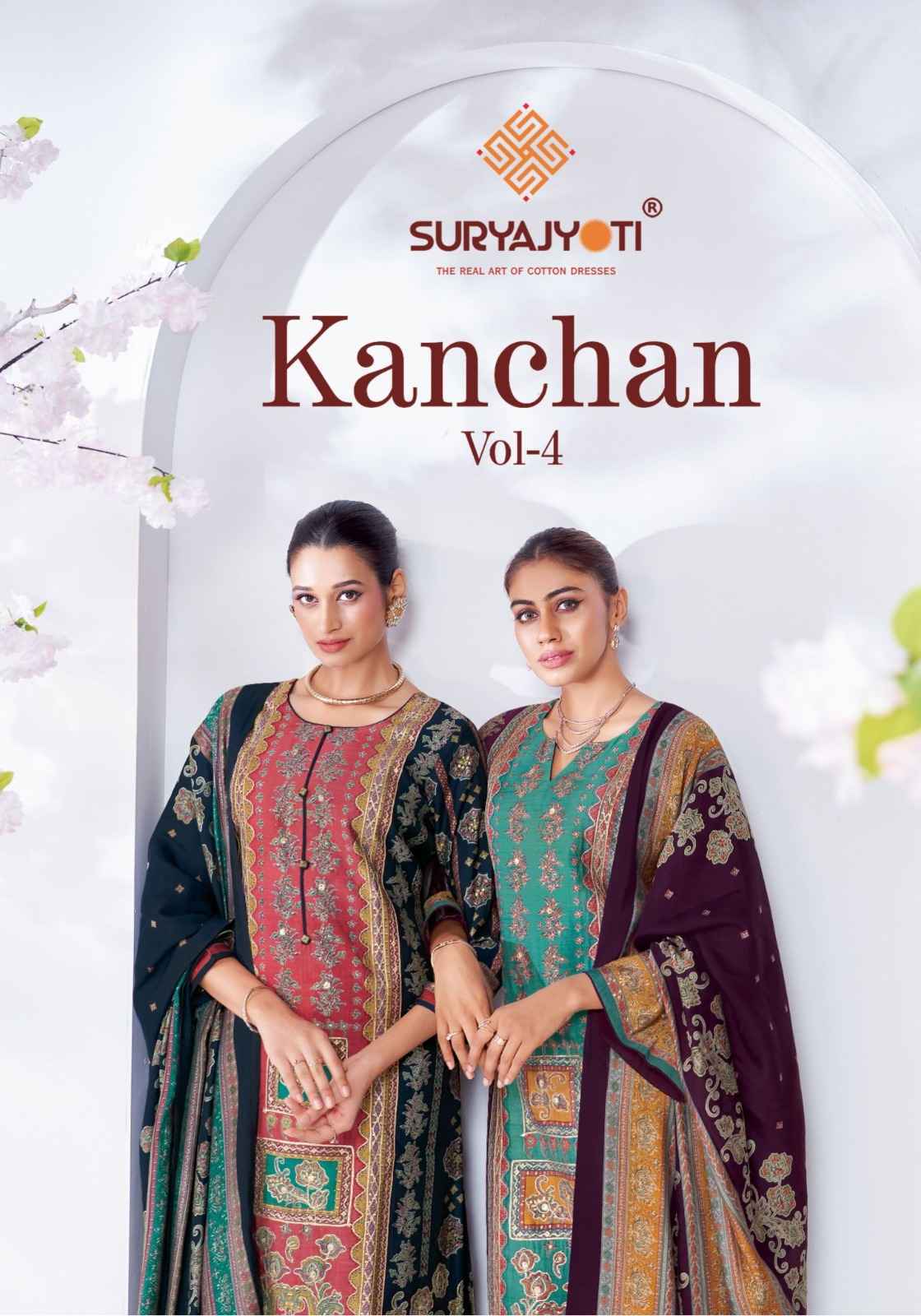 Suryajyoti Kanchan Vol 4 Modal Dress Material Wholesale Surat ( 6 pcs Catalogue