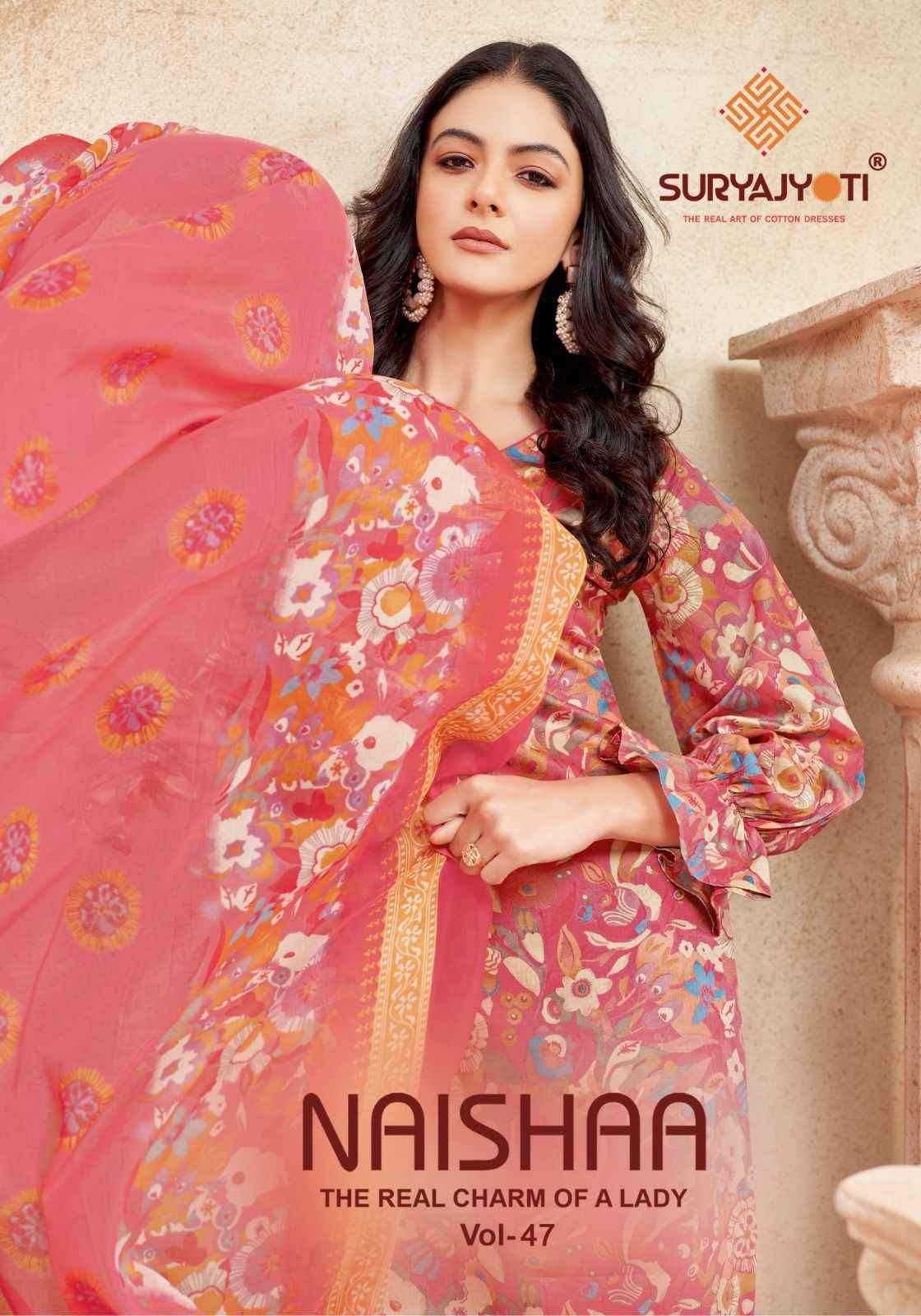 Suryajyoti Naishaa Vol 47 Wholesale Jam Satin Dress Material ( 10 pcs Catalogue