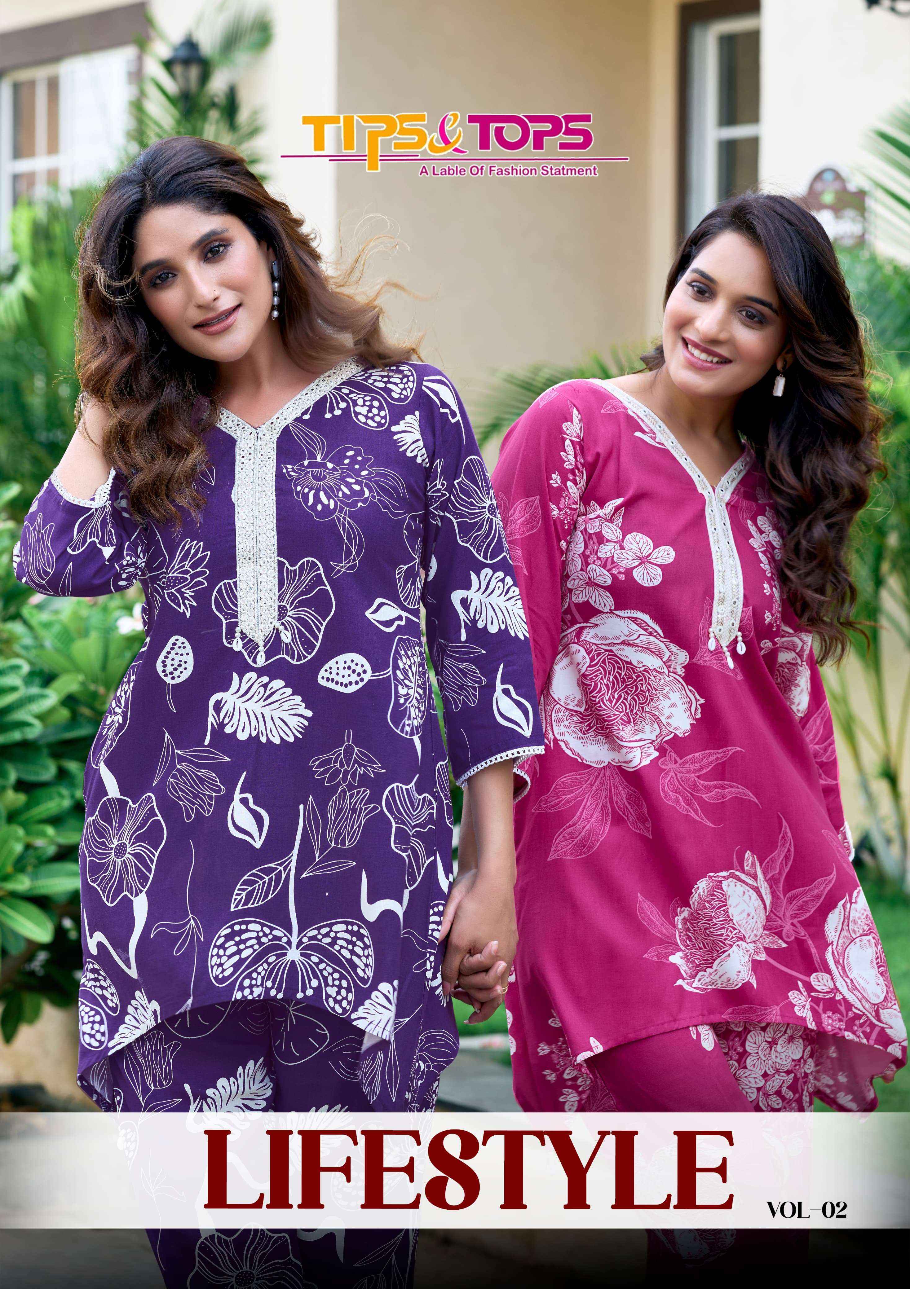 Tips & Tops Lifestyle Vol 2 Rayon Co ord set Wholesale Rate ( 6 Pcs Catalog )
