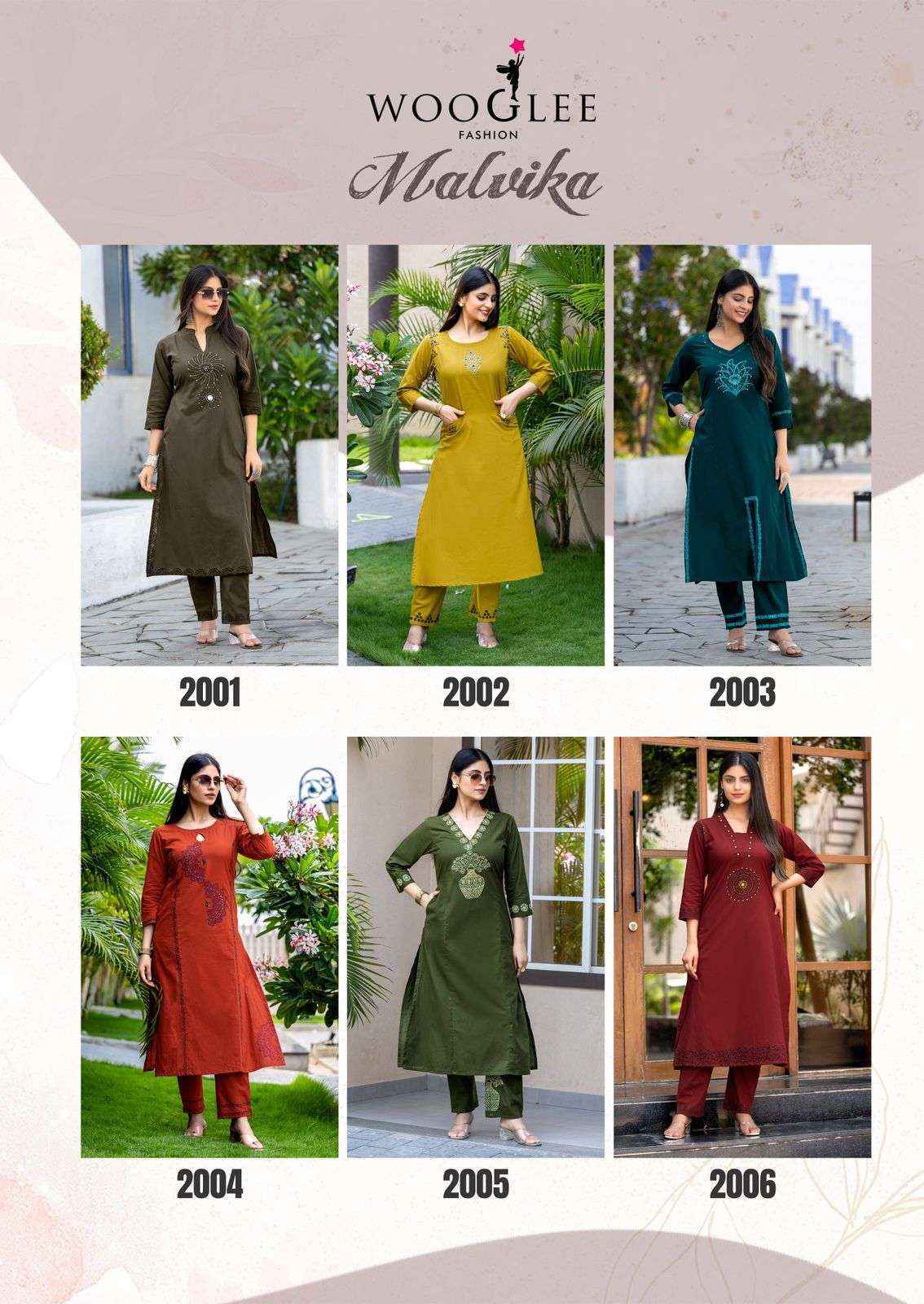 Wooglee Malvika Cotton Kurti With Bottom Wholesale Price ( 6 pcs Catalogue