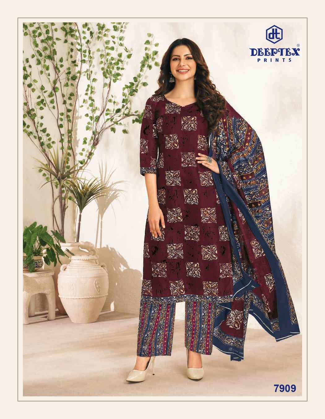 DEEPTEX PRINTS MISS INDIA VOL 79 PRINTED COTTON SALWAR SUITS WHOLESALER SURAT