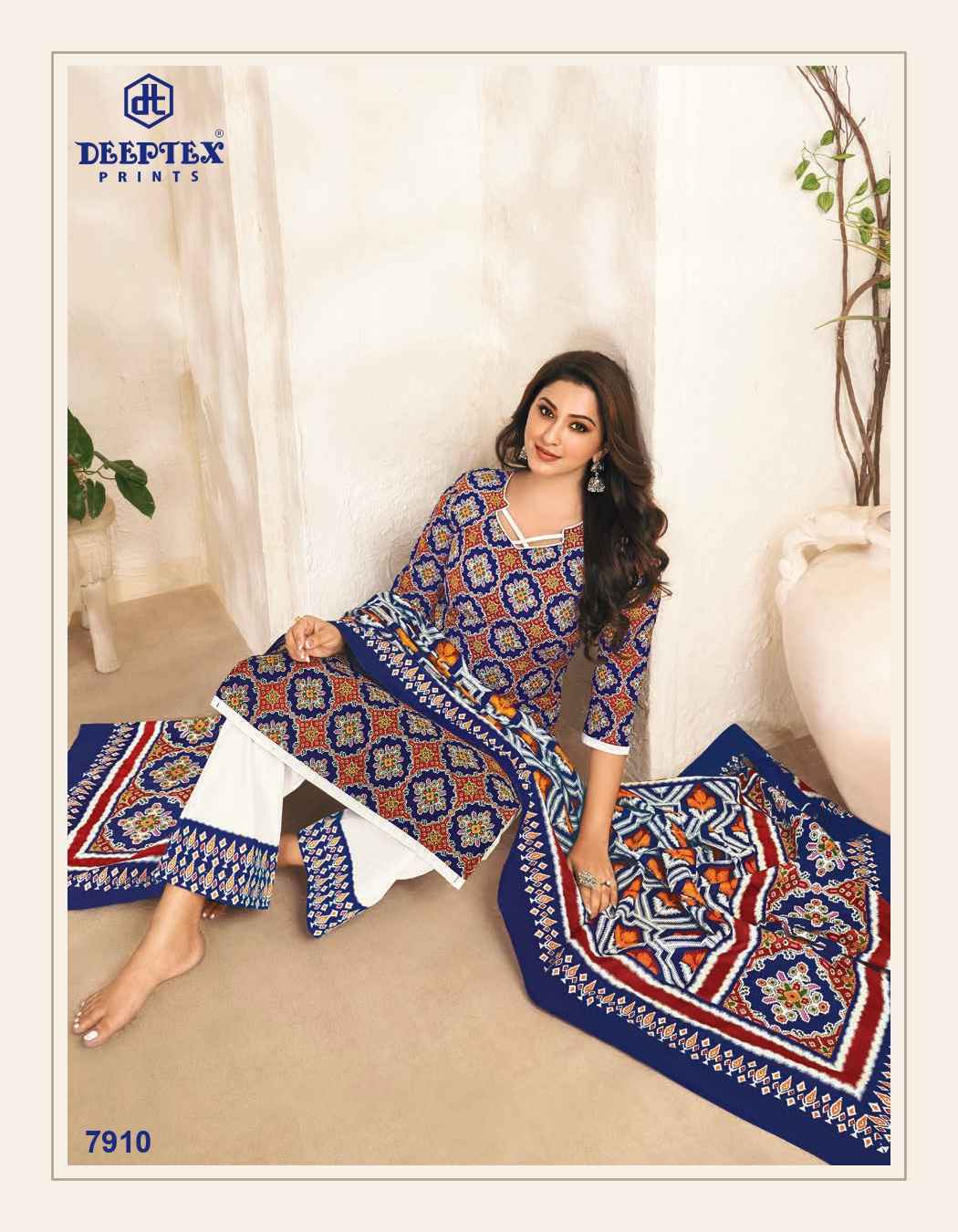 DEEPTEX PRINTS MISS INDIA VOL 79 PRINTED COTTON SALWAR SUITS WHOLESALER SURAT