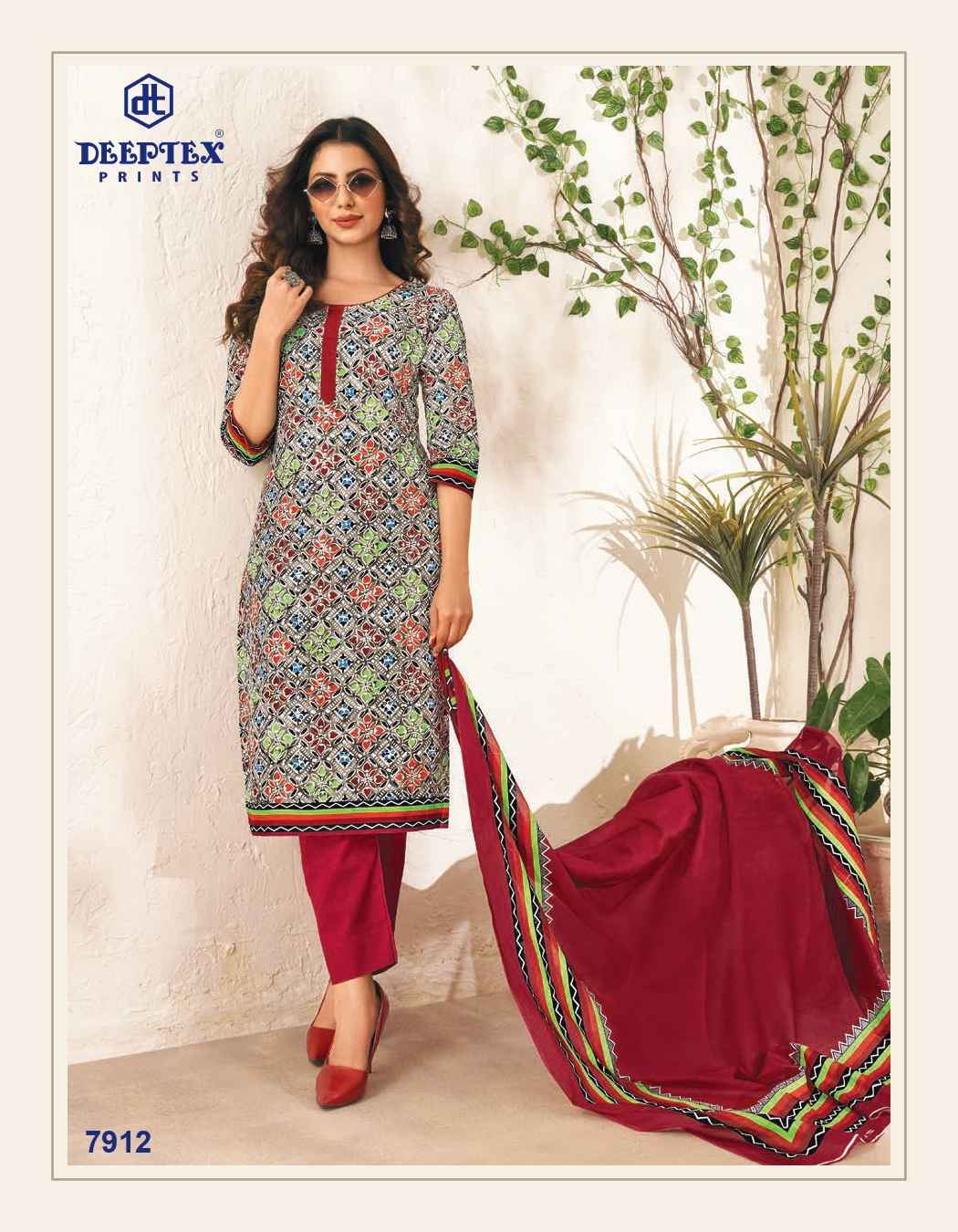 DEEPTEX PRINTS MISS INDIA VOL 79 PRINTED COTTON SALWAR SUITS WHOLESALER SURAT