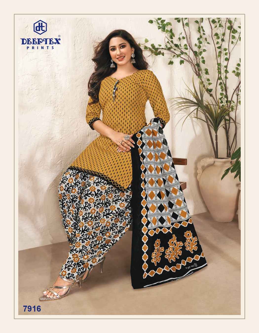 DEEPTEX PRINTS MISS INDIA VOL 79 PRINTED COTTON SALWAR SUITS WHOLESALER SURAT