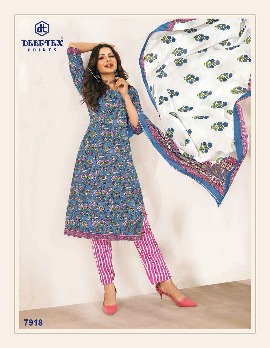 DEEPTEX PRINTS MISS INDIA VOL 79 PRINTED COTTON SALWAR SUITS WHOLESALER SURAT