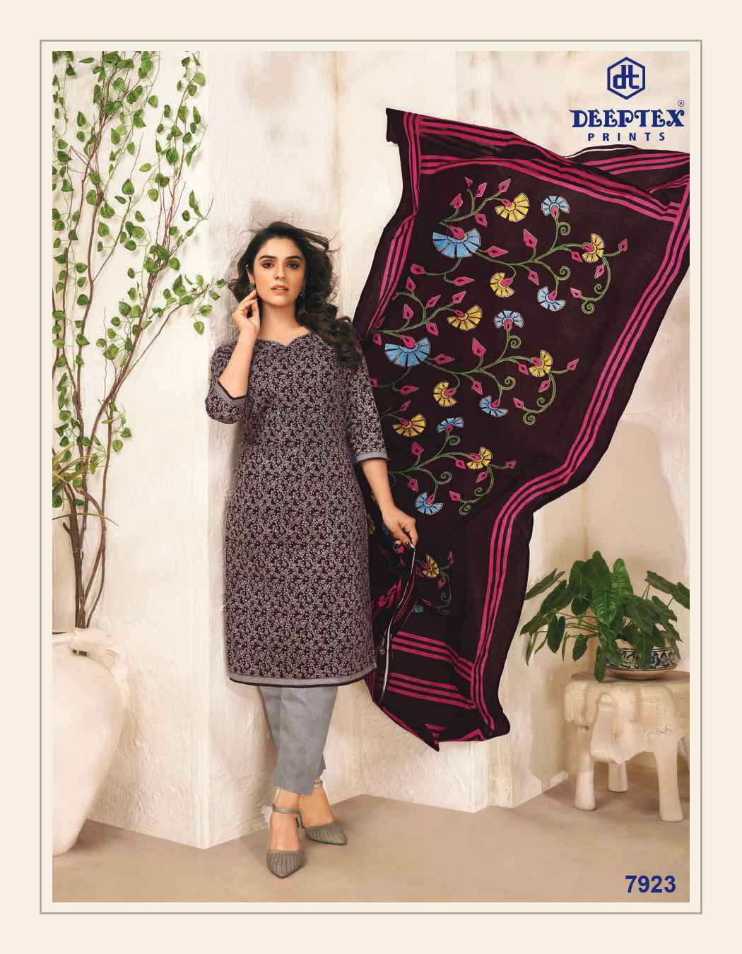 DEEPTEX PRINTS MISS INDIA VOL 79 PRINTED COTTON SALWAR SUITS WHOLESALER SURAT
