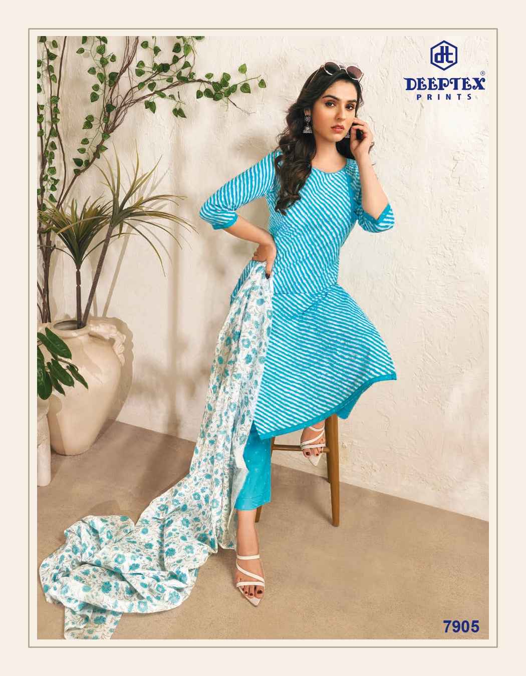DEEPTEX PRINTS MISS INDIA VOL 79 PRINTED COTTON SALWAR SUITS WHOLESALER SURAT