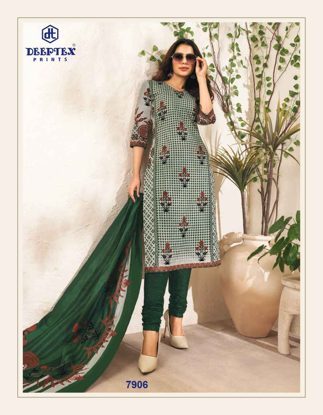 DEEPTEX PRINTS MISS INDIA VOL 79 PRINTED COTTON SALWAR SUITS WHOLESALER SURAT