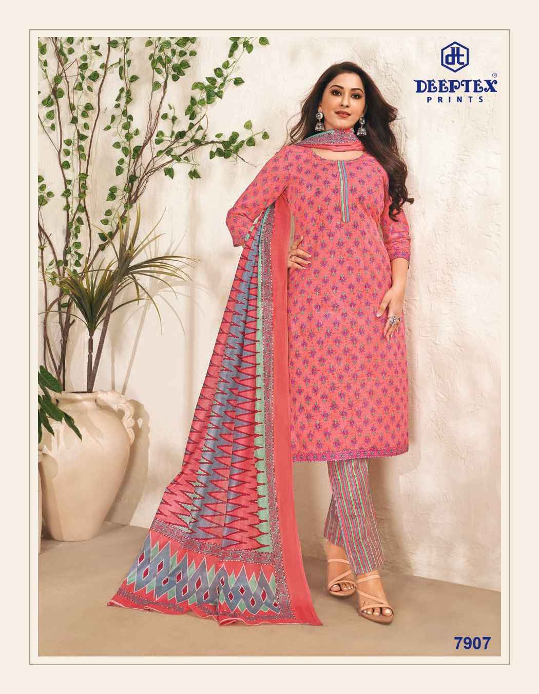 DEEPTEX PRINTS MISS INDIA VOL 79 PRINTED COTTON SALWAR SUITS WHOLESALER SURAT