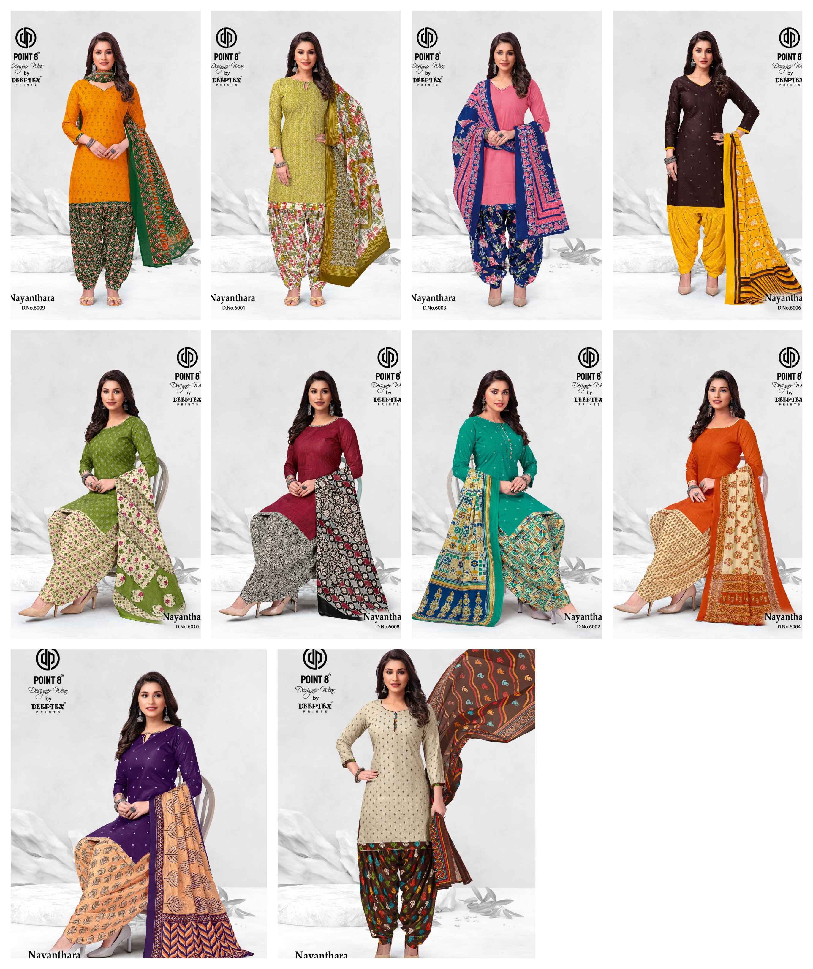  DEEPTEX PRINTS NAYANTHARA VOL 6 COTTON READY MADE PATIYALA SUITS WHOLESALER SURAT