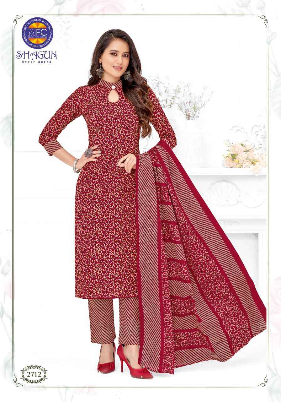  MFC SHAGUN VOL 27 HEAVY COTTON PRINTED SALWAR SUITS WHOLESALER SURAT