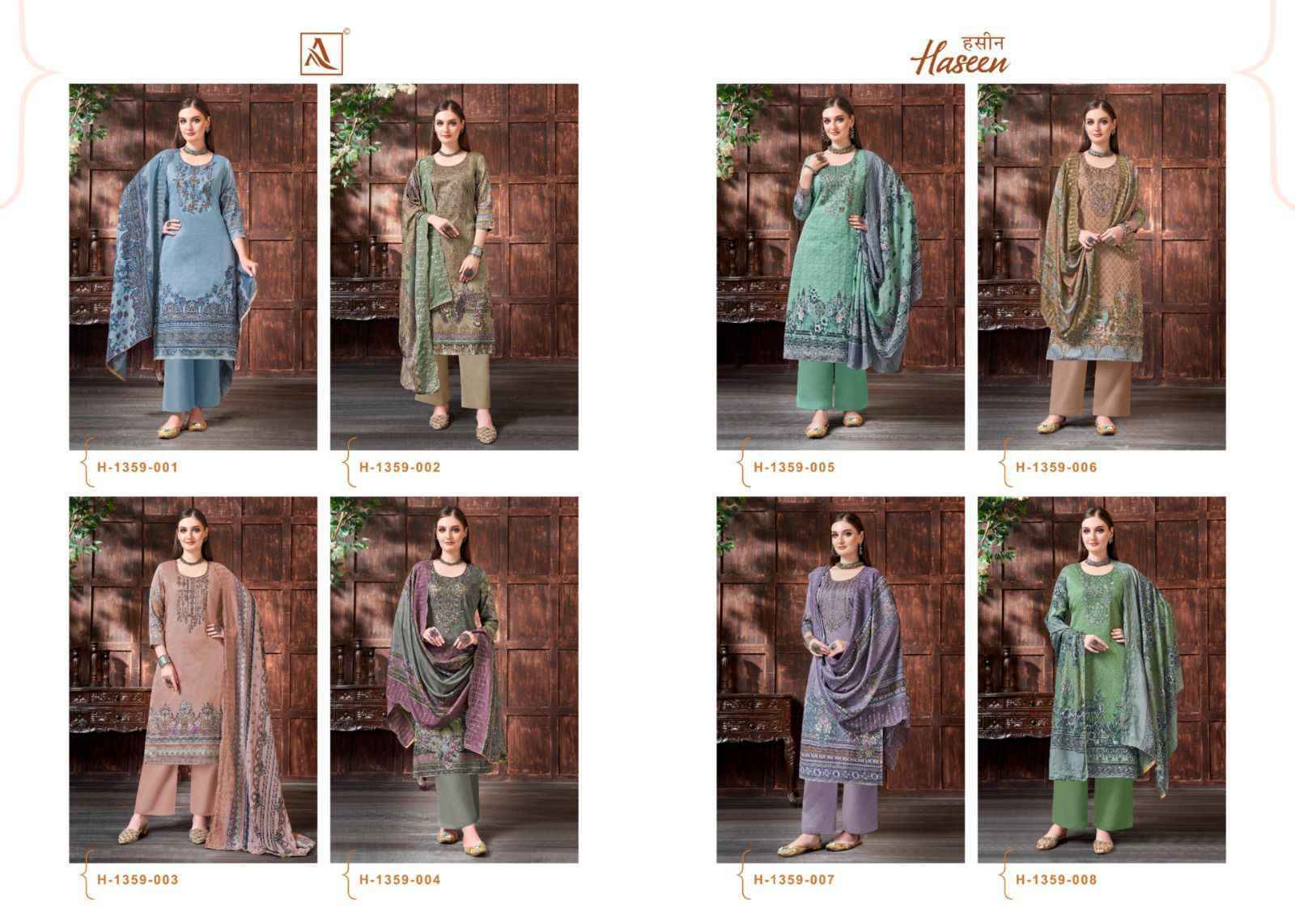 Alok Suits Haseen Jam Cotton Dress Material 8 pcs Catalogue
