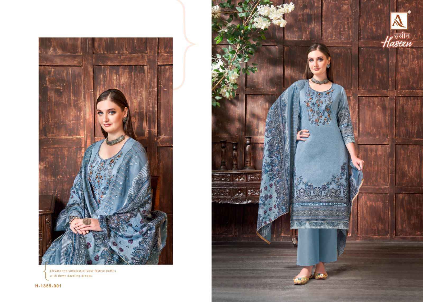 Alok Suits Haseen Jam Cotton Dress Material 8 pcs Catalogue