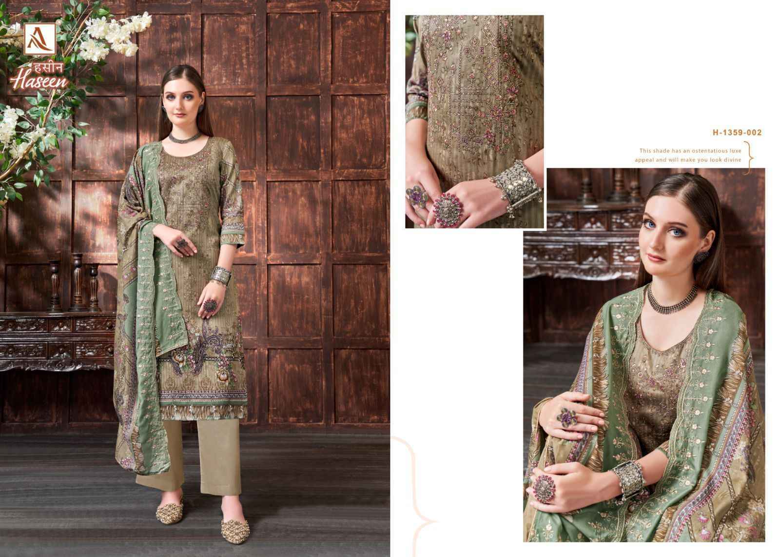 Alok Suits Haseen Jam Cotton Dress Material 8 pcs Catalogue