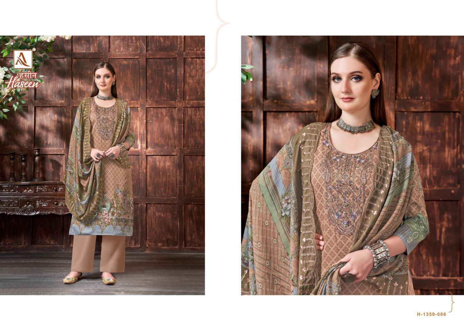 Alok Suits Haseen Jam Cotton Dress Material 8 pcs Catalogue