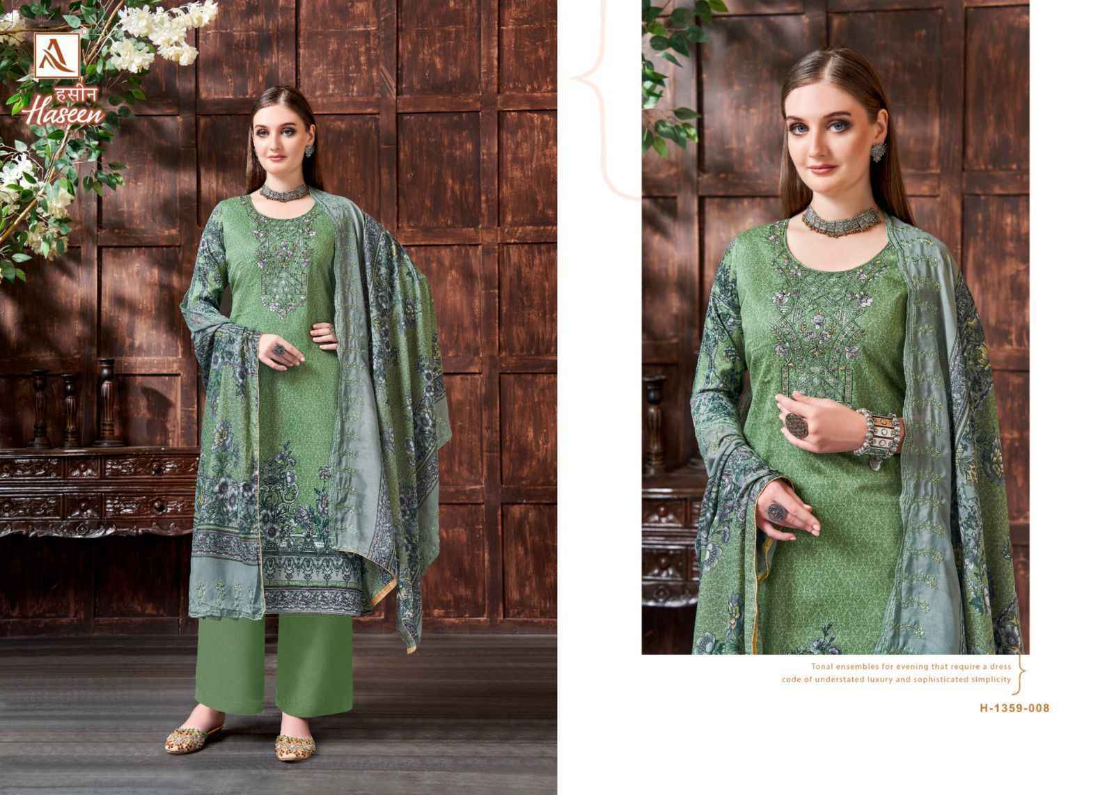 Alok Suits Haseen Jam Cotton Dress Material 8 pcs Catalogue