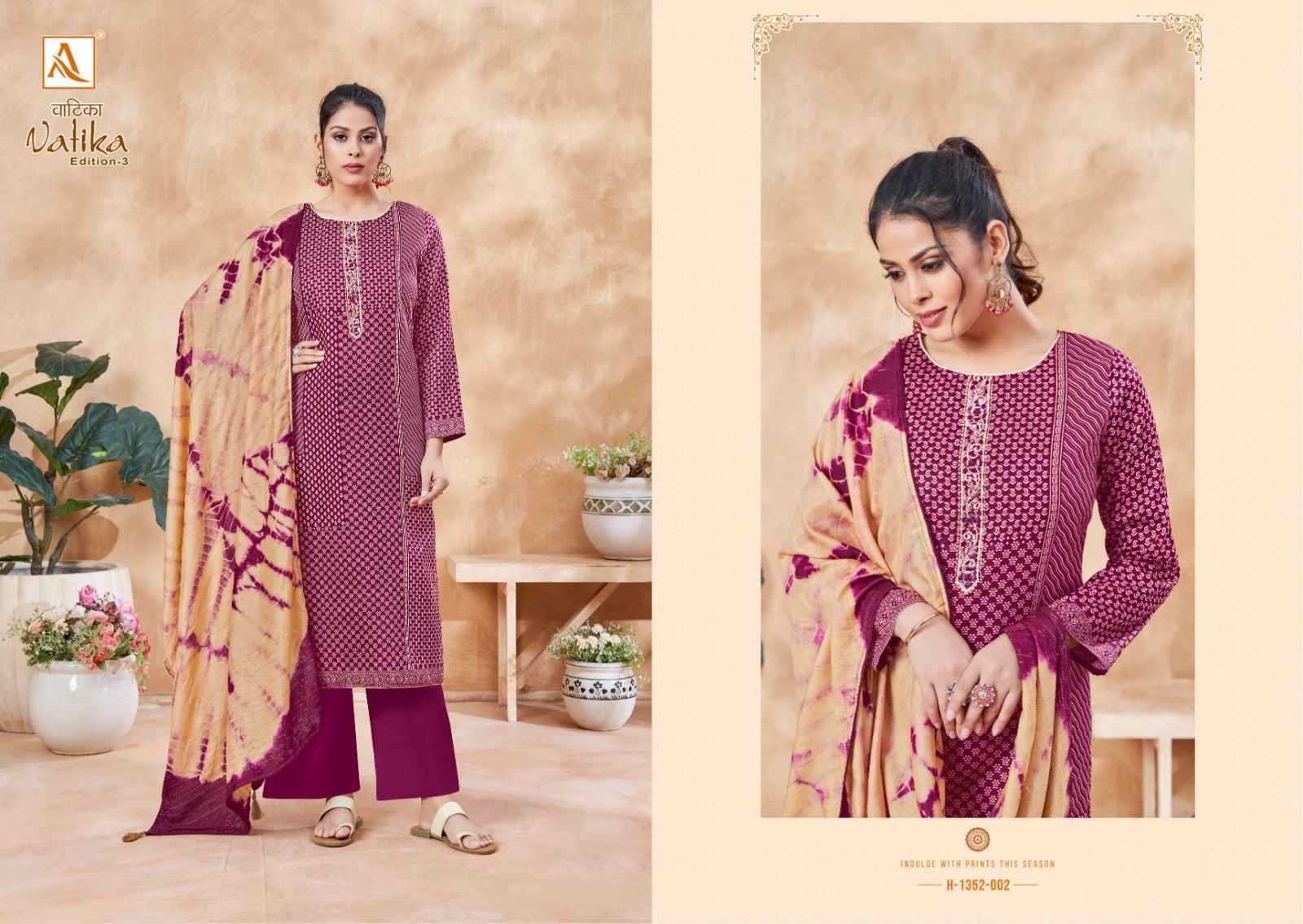 Alok Suits Vatika Edition Vol-3 Jam Cotton Dress Material 8 pcs Catalogue