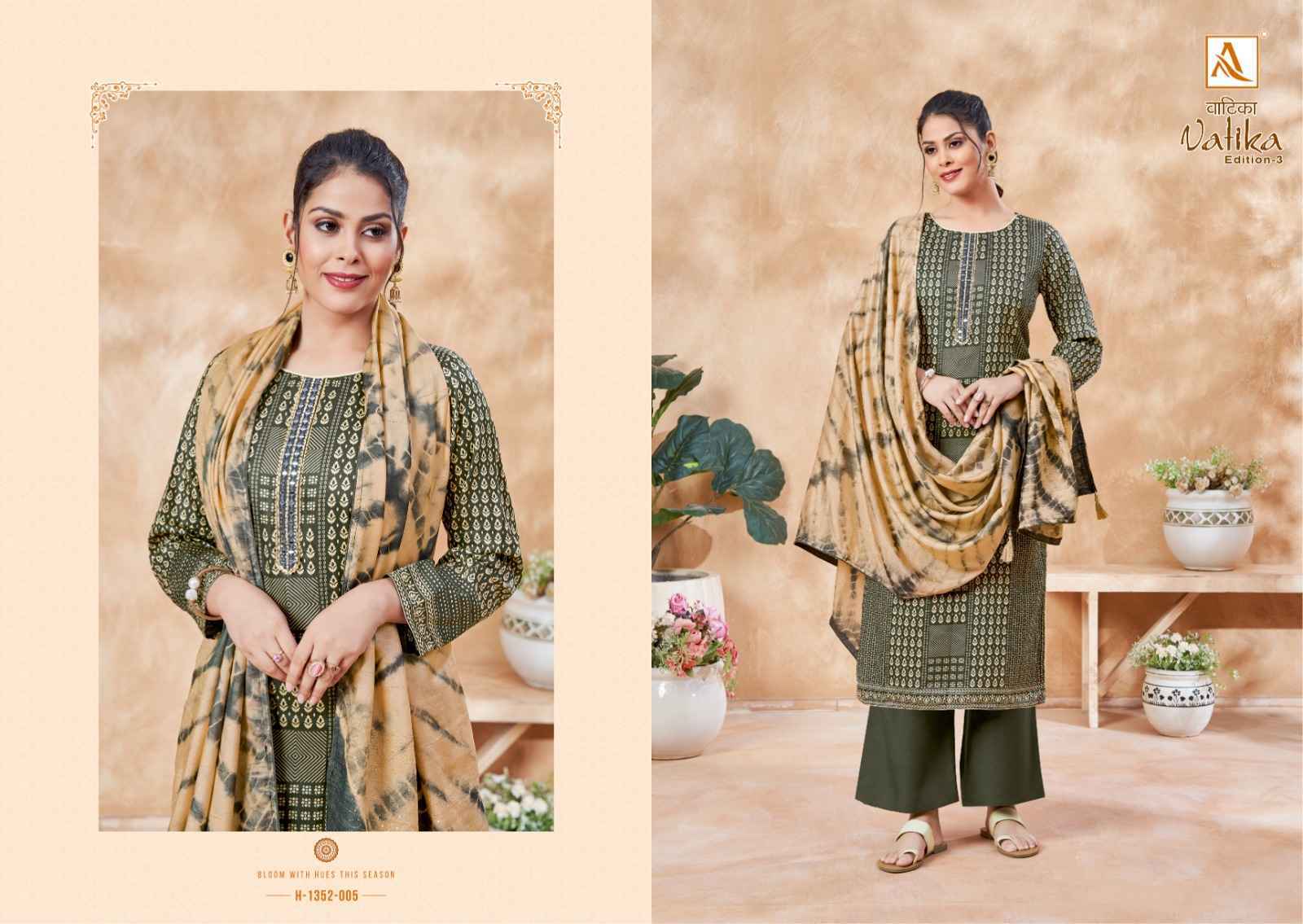 Alok Suits Vatika Edition Vol-3 Jam Cotton Dress Material 8 pcs Catalogue