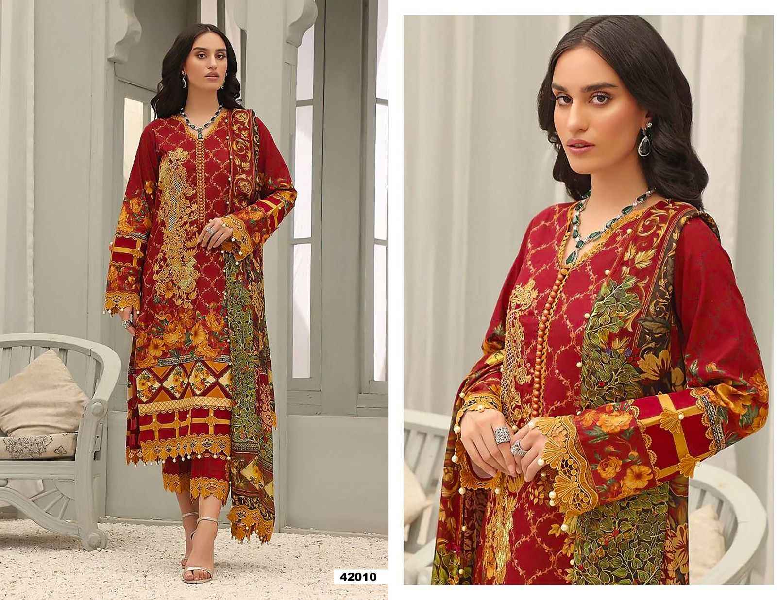 APANA COTTON RAZIA SULTAN VOL 42 COTTON PAKISTANI  SALWAR SUITS