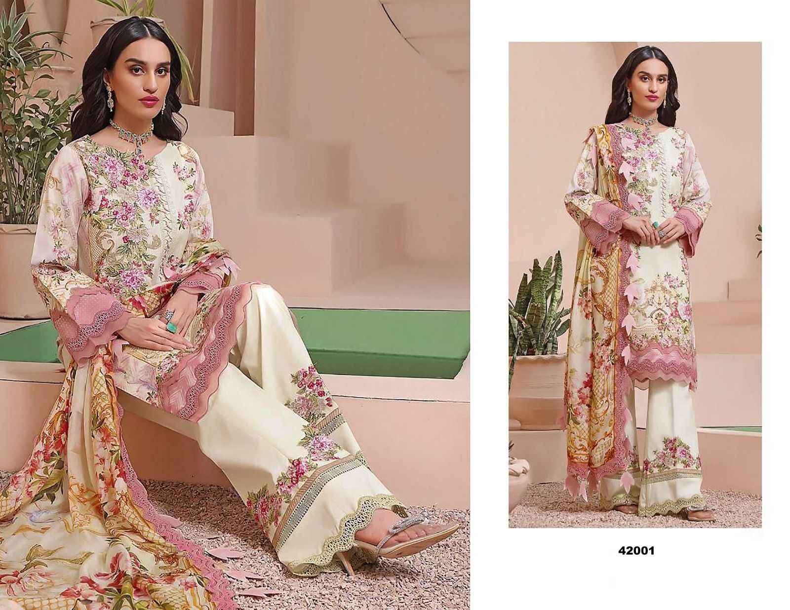 APANA COTTON RAZIA SULTAN VOL 42 COTTON PAKISTANI  SALWAR SUITS