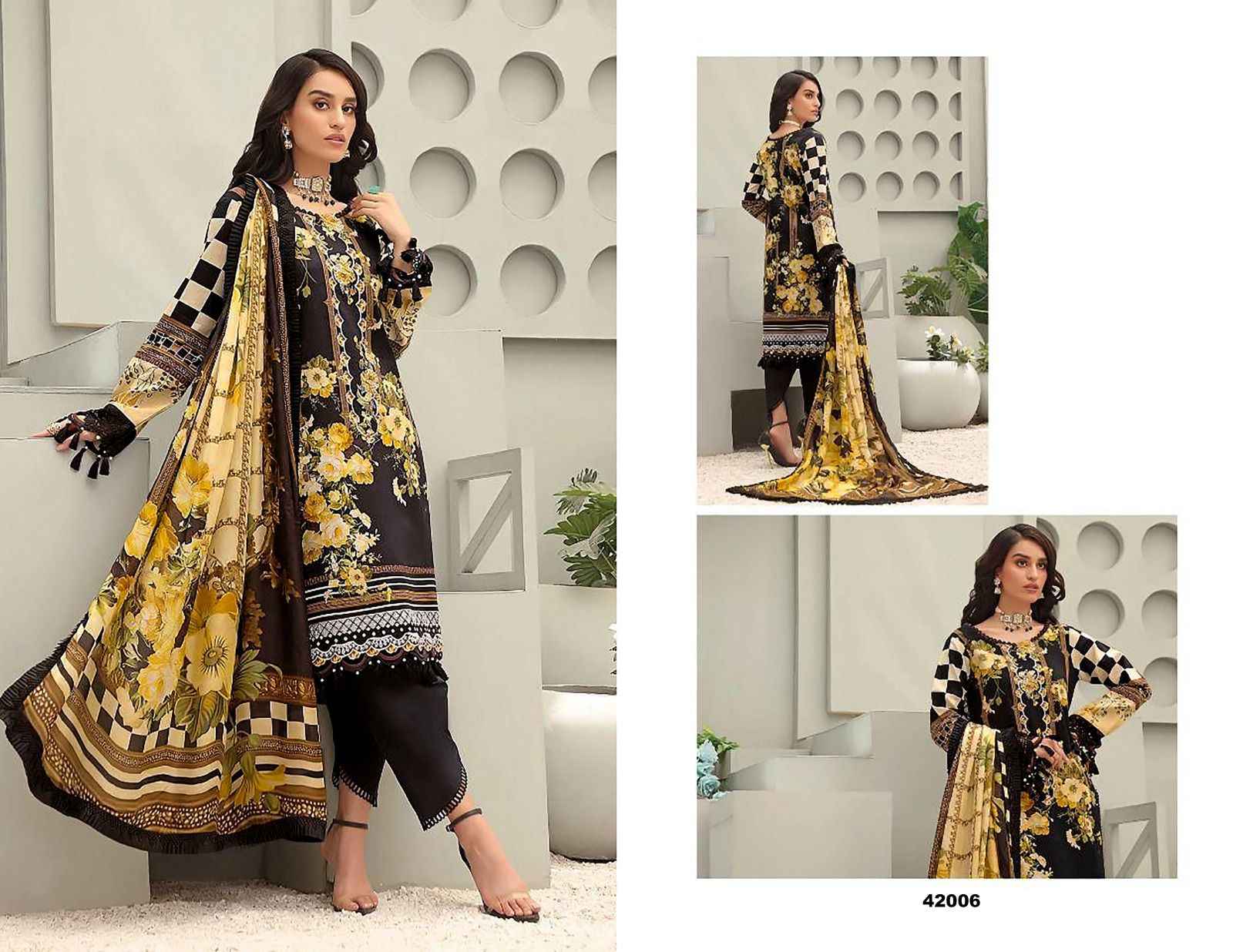 APANA COTTON RAZIA SULTAN VOL 42 COTTON PAKISTANI  SALWAR SUITS