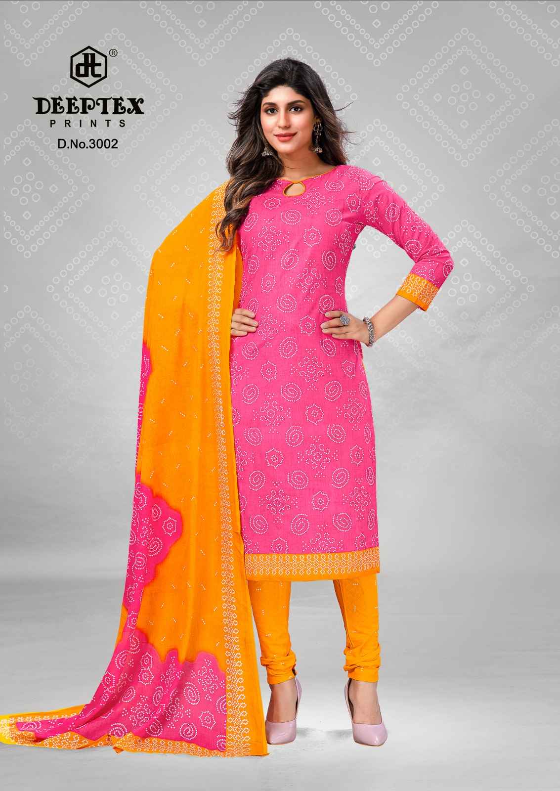 DEEPTEX PRINTS CLASSIC CHUNARIS VOL-26 DRESS MATERIAL