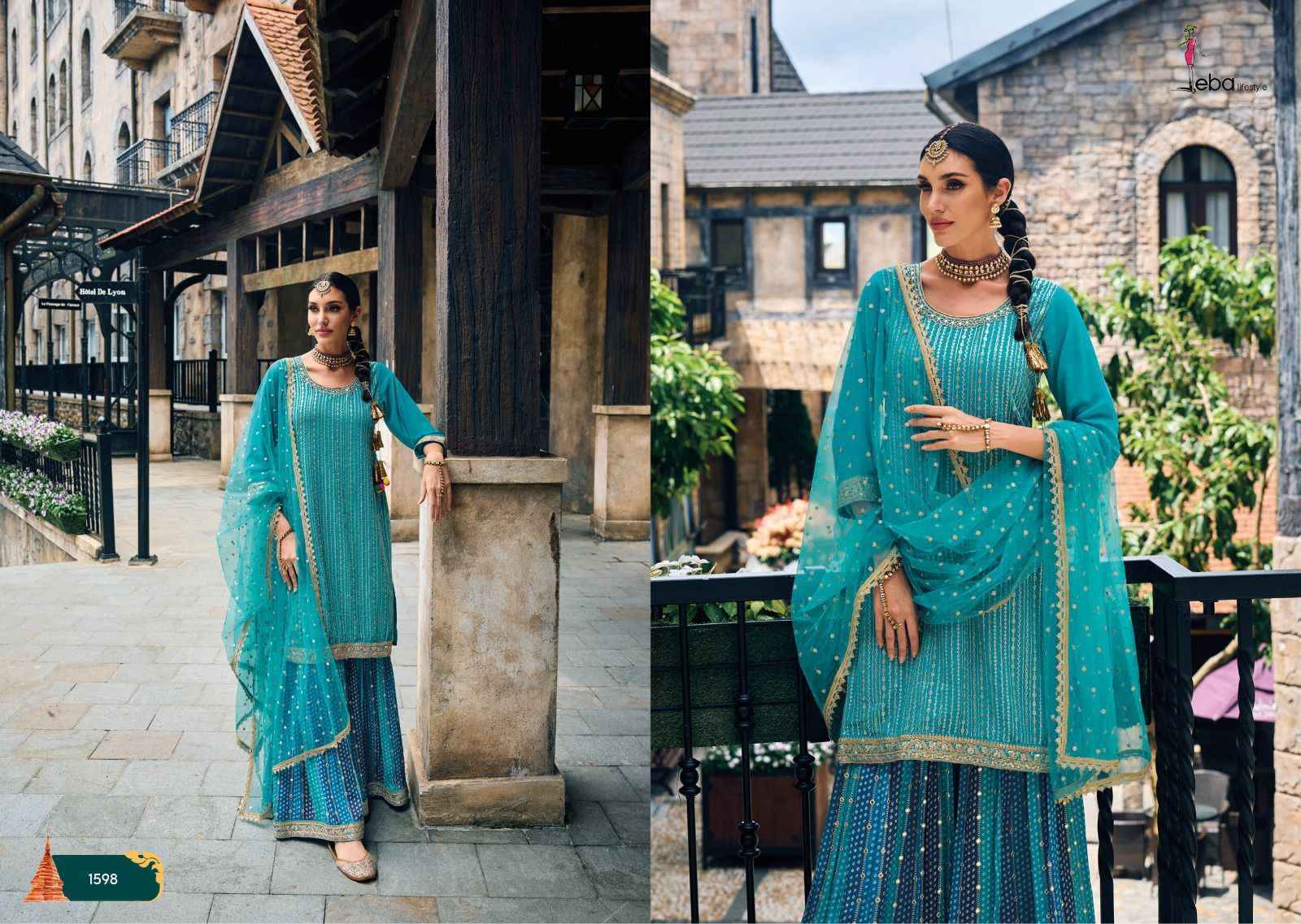 EBA Lifestyle Mehak Readymade Foux Georgette Dress 4 pcs Catalogue