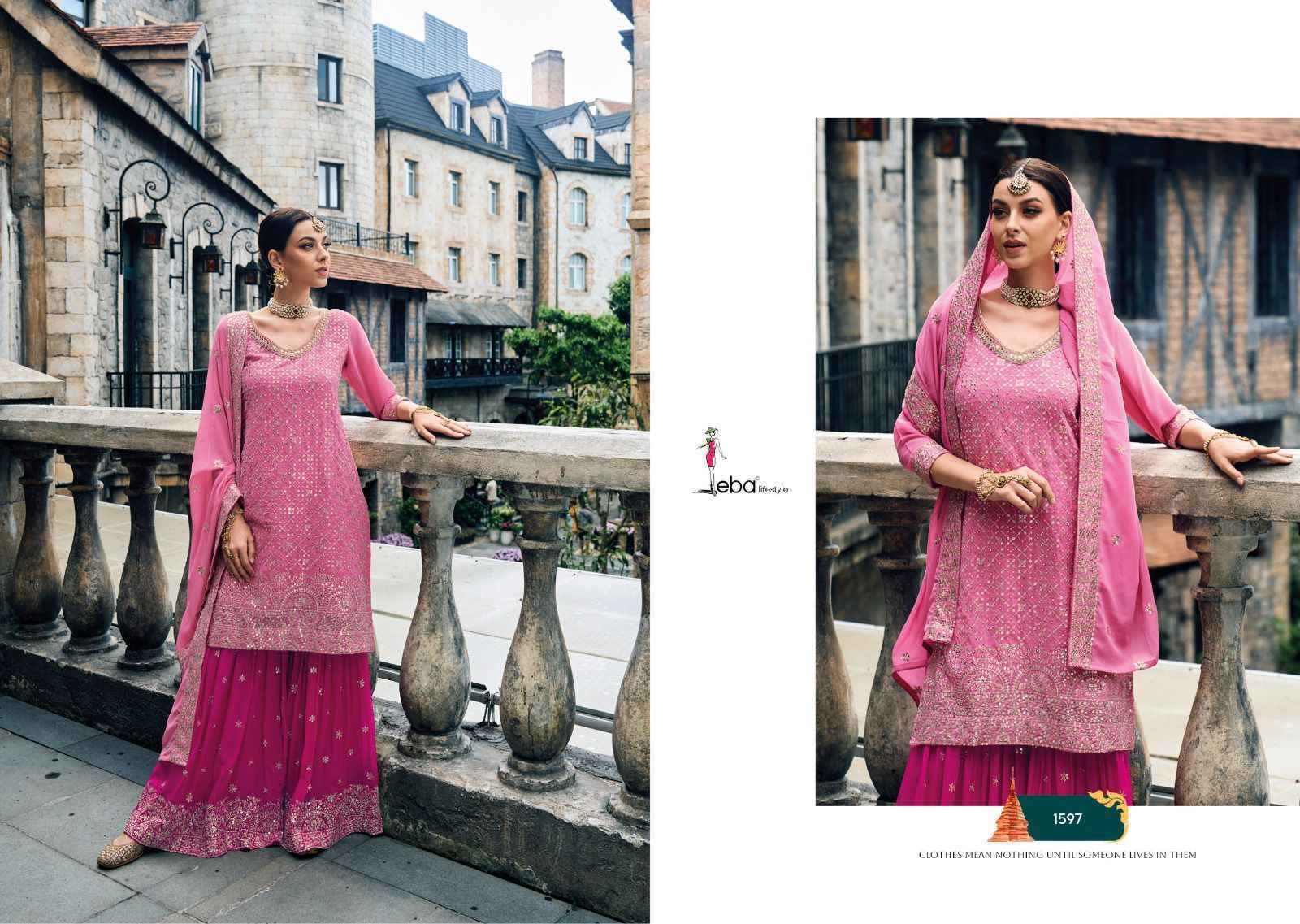 EBA Lifestyle Mehak Readymade Foux Georgette Dress 4 pcs Catalogue