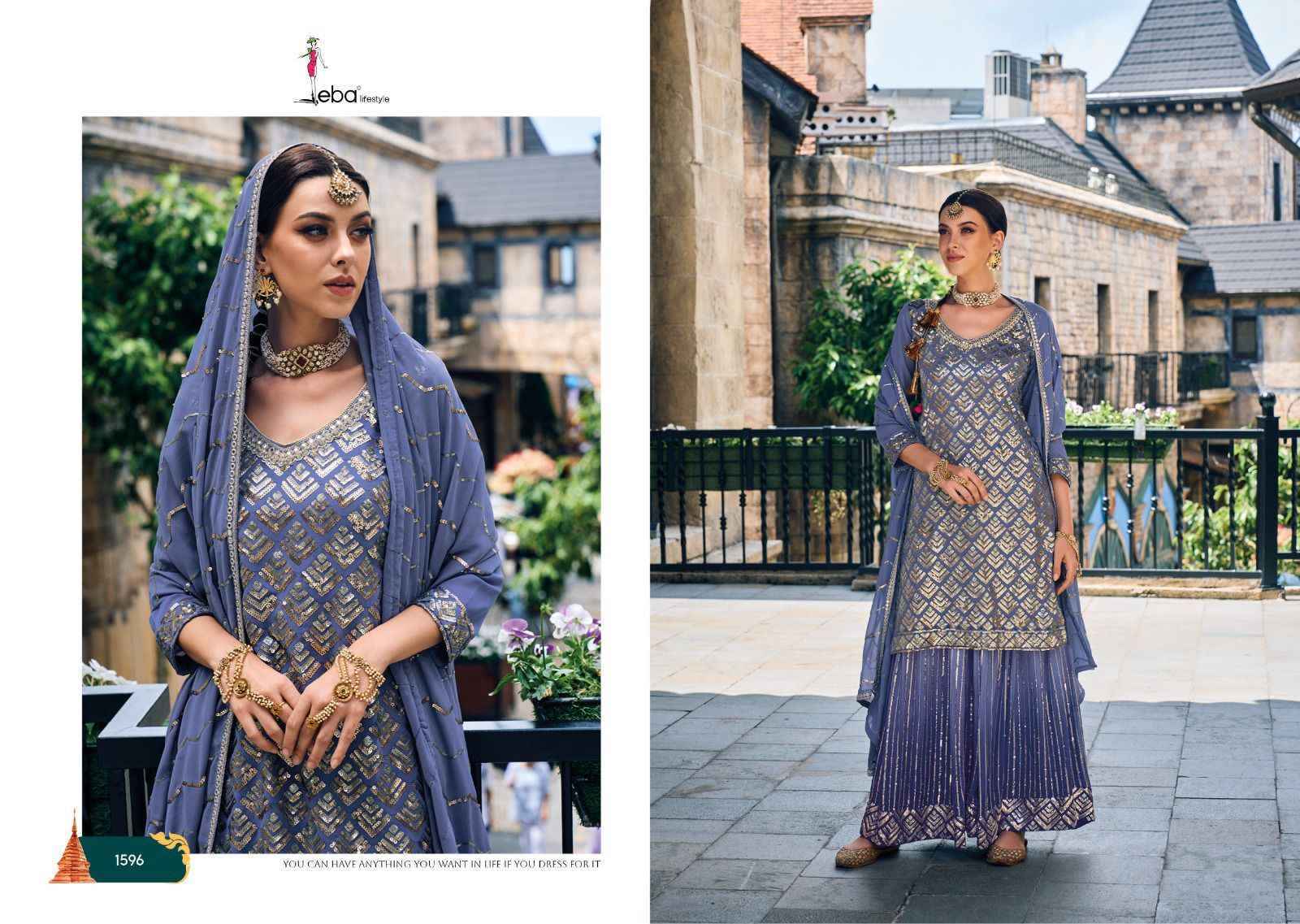 EBA Lifestyle Mehak Readymade Foux Georgette Dress 4 pcs Catalogue
