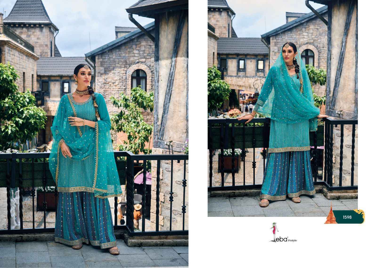 EBA Lifestyle Mehak Readymade Foux Georgette Dress 4 pcs Catalogue
