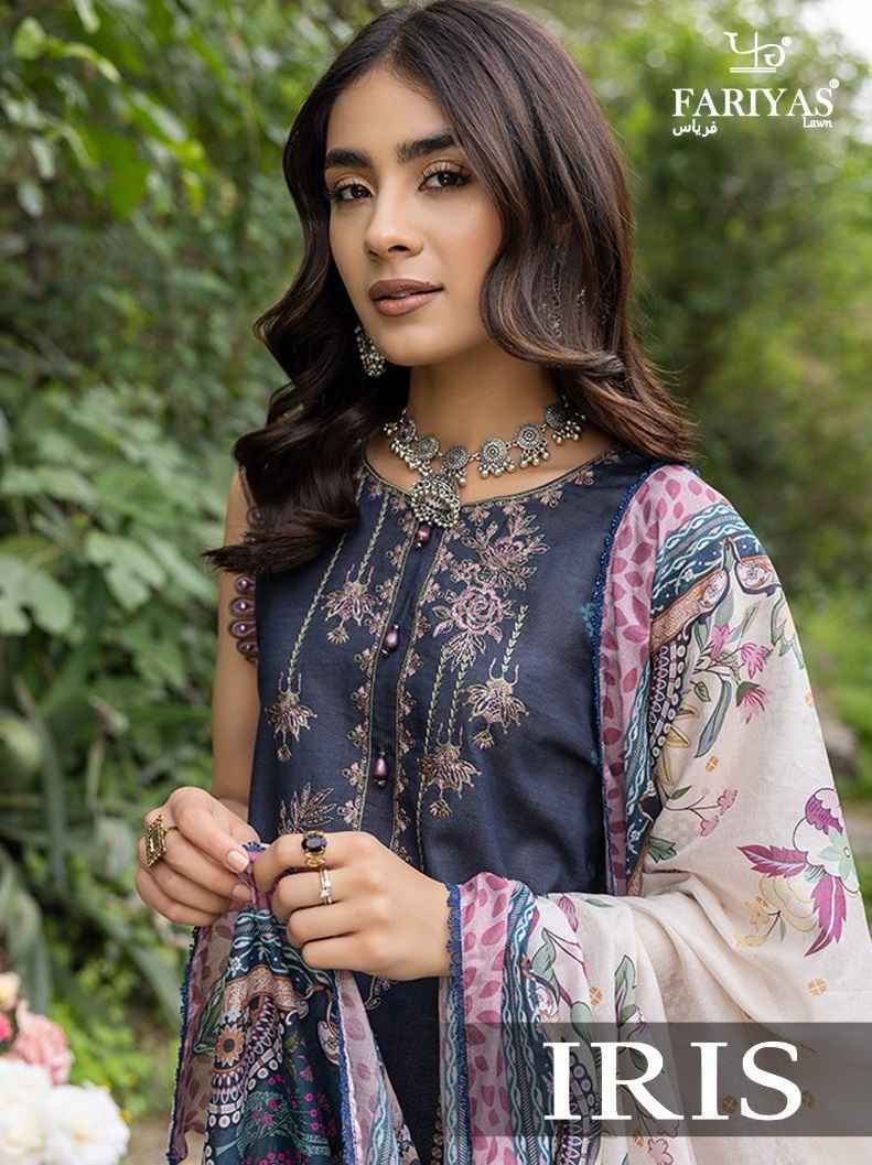 FARIYAS IRIS CAMBRIC COTTON SUITS CATALOG WITH WHOLESALE PRICE