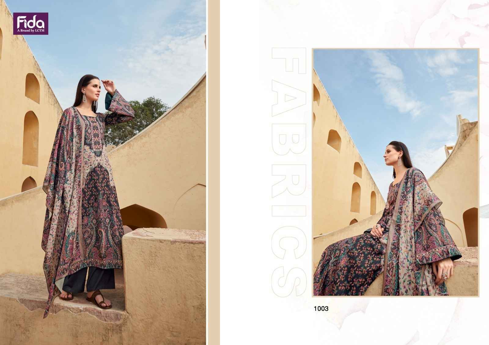 Fida Ehsaas Wool Dress Material 6 pcs Catalogue Wholesale Price
