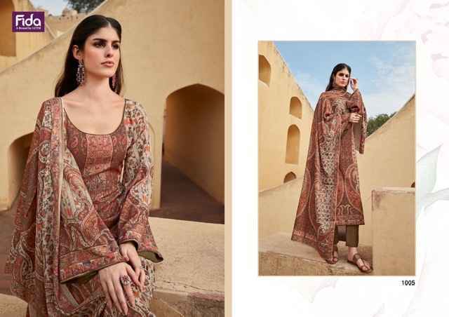 Fida Ehsaas Wool Dress Material 6 pcs Catalogue Wholesale Price