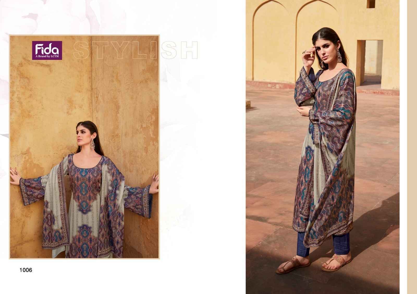 Fida Ehsaas Wool Dress Material 6 pcs Catalogue Wholesale Price