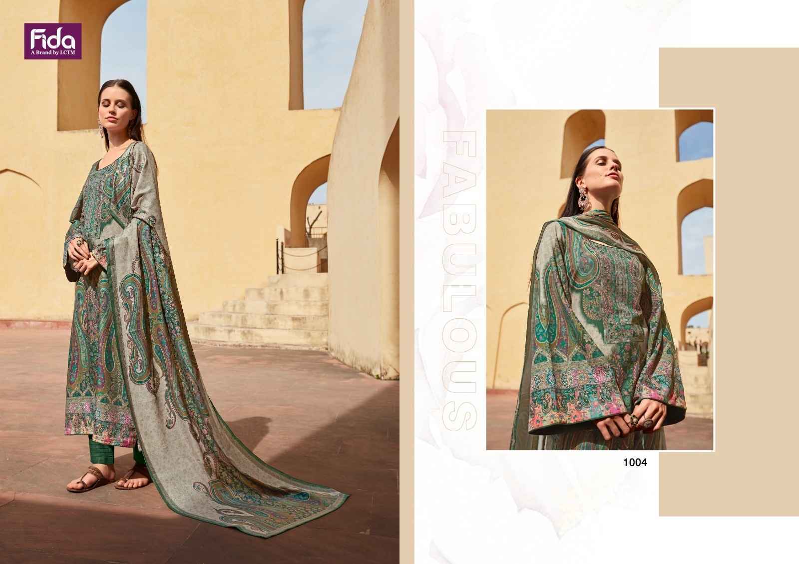 Fida Ehsaas Wool Dress Material 6 pcs Catalogue Wholesale Price
