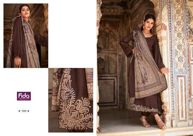 Fida Raah Wool Dress Material 6 pcs Catalogue Wholesale Price