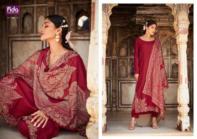 Fida Raah Wool Dress Material 6 pcs Catalogue Wholesale Price