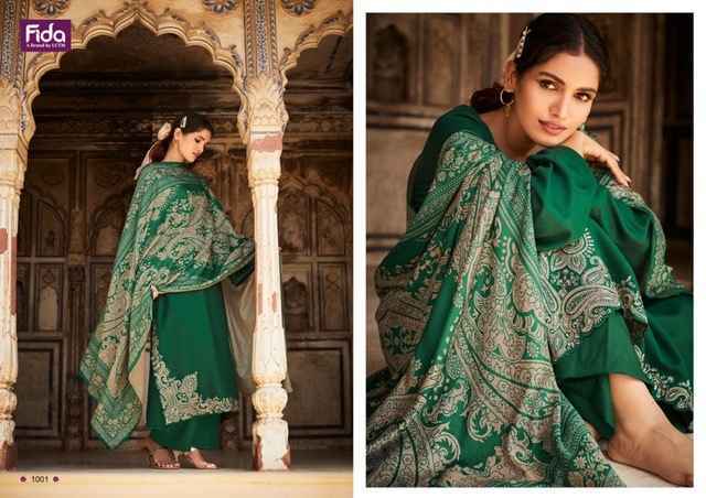 Fida Raah Wool Dress Material 6 pcs Catalogue Wholesale Price
