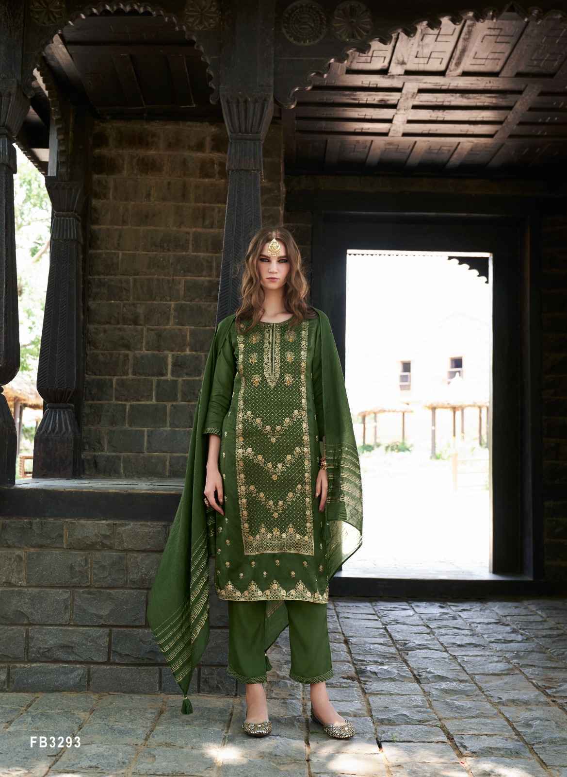 Four Buttons Royalty Vol-5 Readymade Jacquard Dress 6 pcs Catalogue