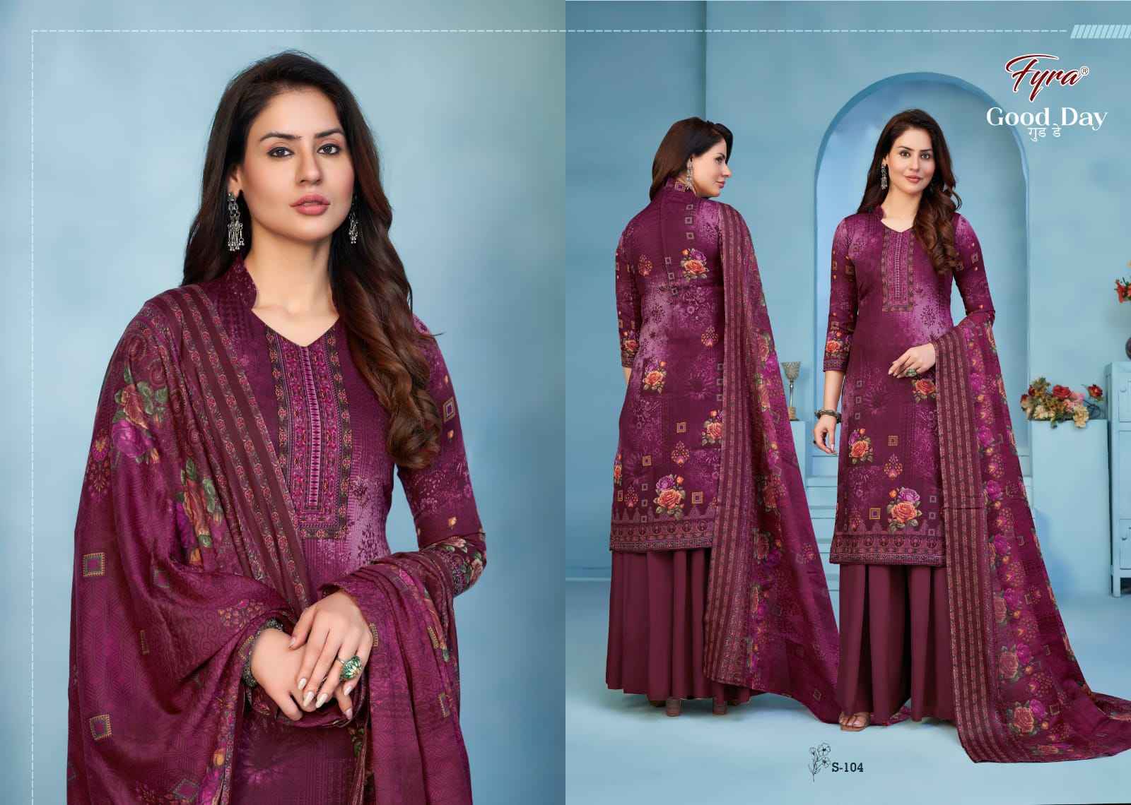 FYRA DESIGNING HUB GOOD DAY VOL-6 COTTON DIGITAL PRINT WITH SWAROVSKI WORK SUITS