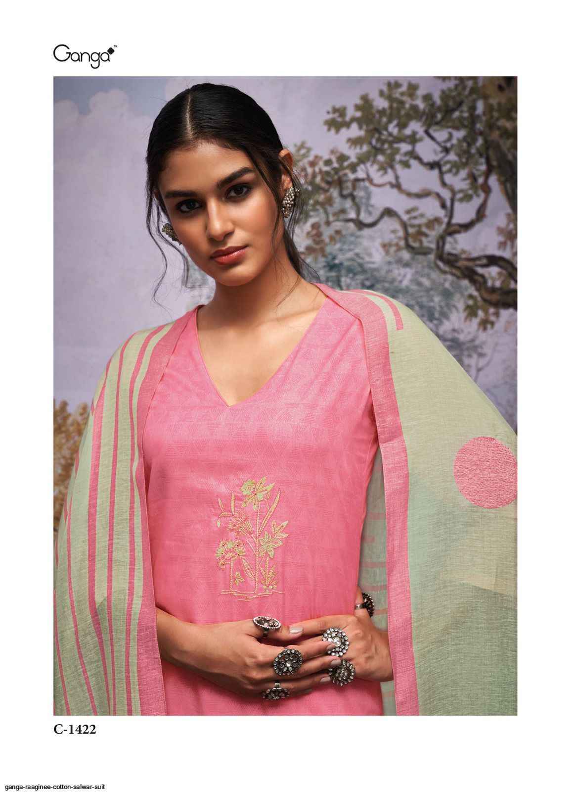 Ganga cotton suits on sale wholesale