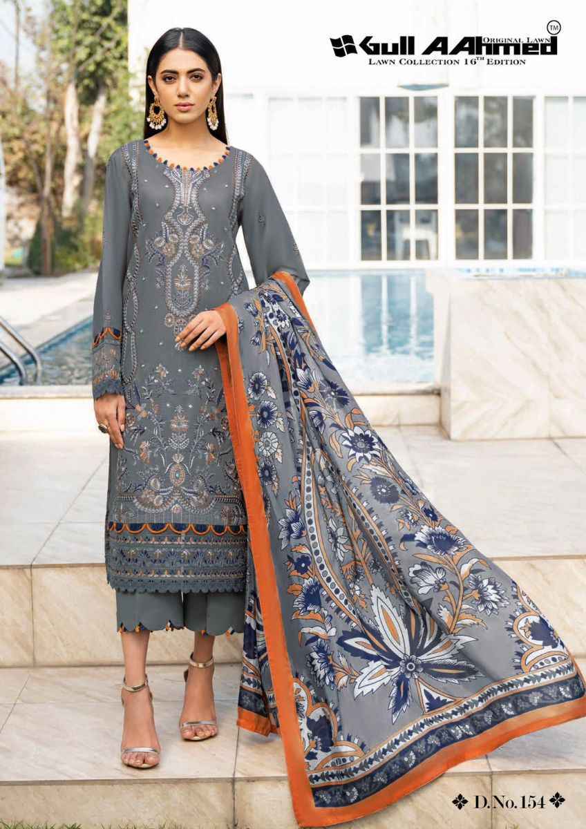 Gull Aahmed Lawn Collection Vol-16 Lawn Dress Material 6 pcs Catalogue