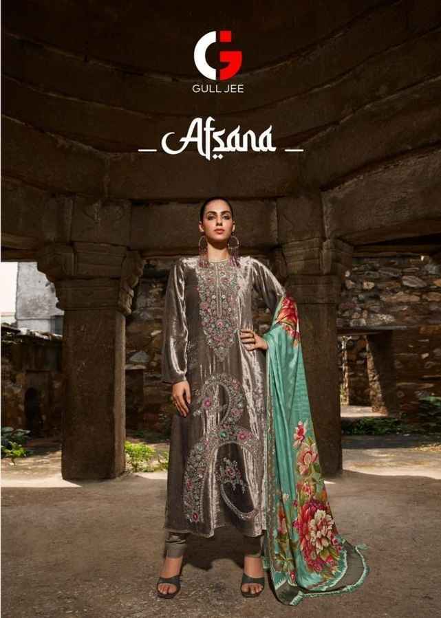 Gull Jee Afsana Viscose Velvet Dress Material Wholesale Price